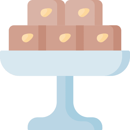 Chocolate fudge food and restaurant chocolate fudge dessert icon