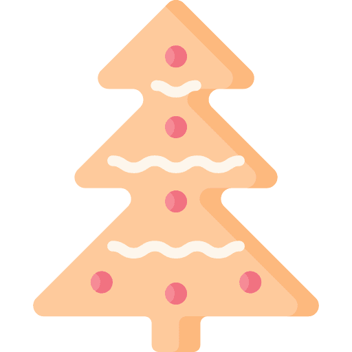 Cookies christmas tree xmas food and restaurant icon