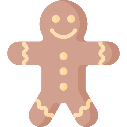 Gingerbread man cookie gingerbread man xmas icon