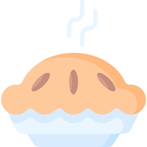 Apple pie dessert bakery hot food icon