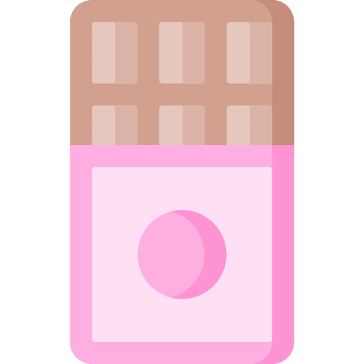 Chocolate bar food and restaurant snack chocolate bar icon