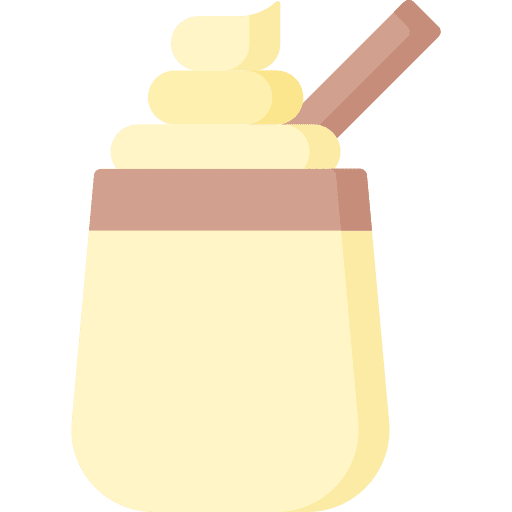 Eggnog beverage cup delicious icon