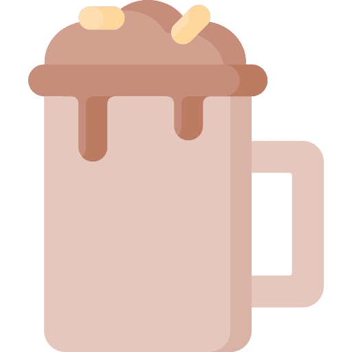 Cocoa food and restaurant mug hot drink icon