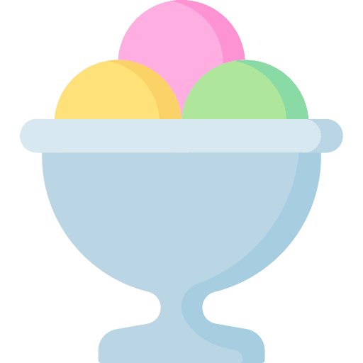 Ice cream food and restaurant summer sweet icon