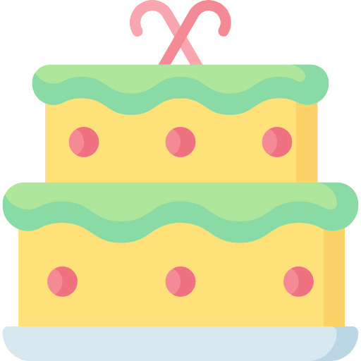Cake sweet bakery dessert icon