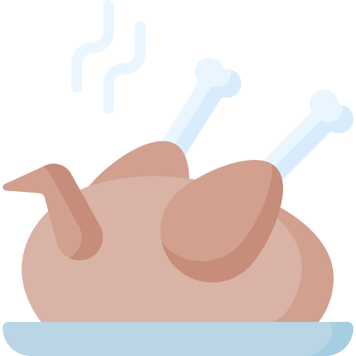 Roasted chicken hot dish hot food roasted chicken icon