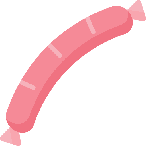 Sausage bbq barbecue junk food icon