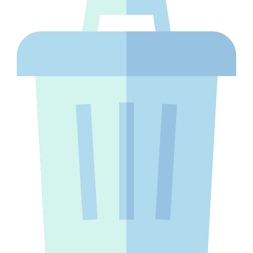 Trash can bin ui basket icon