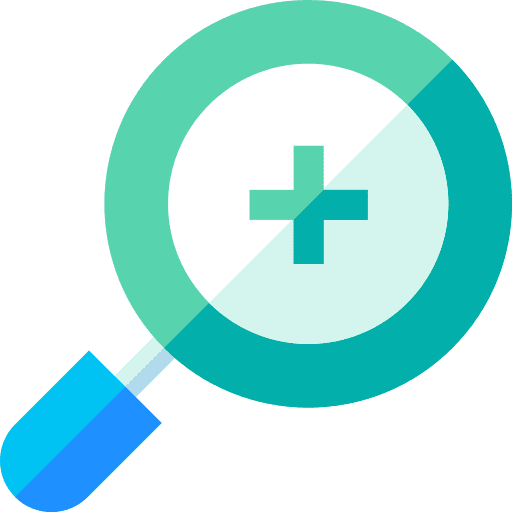 Zoom in magnifying glass ui multimedia icon