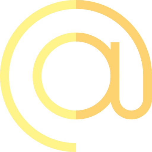 At signs email at icon