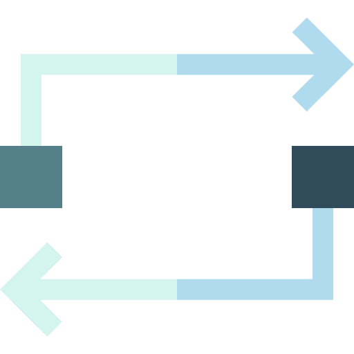 Repeat arrow orientation direction icon