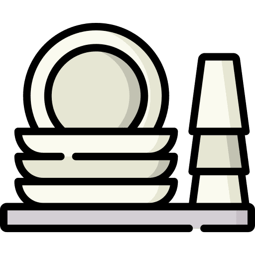 Dishes dishwashing plates wash icon