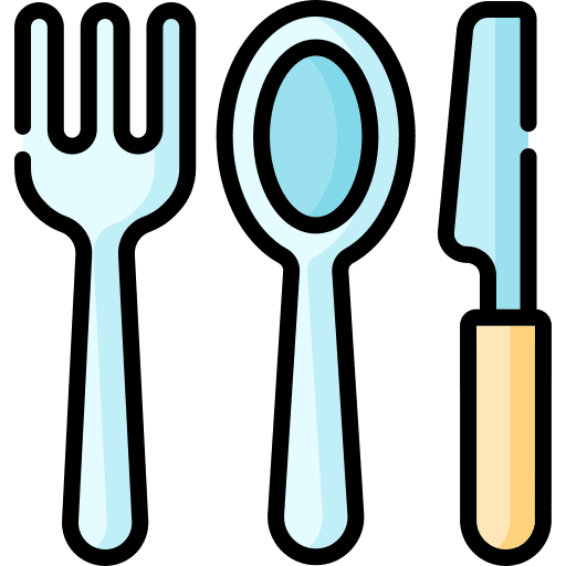 Cutlery spoon camping restaurant icon