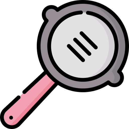 Pan kitchenware frying pan cooking icon