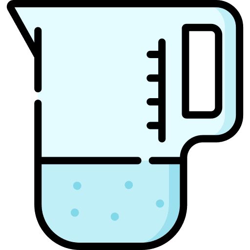 Measuring cup water measuring jug cooking icon