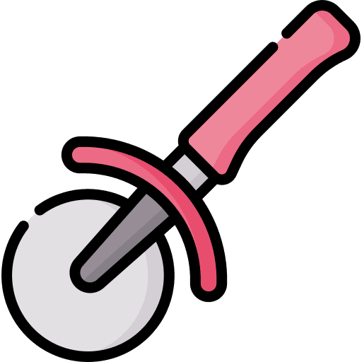 Pizza cutter kitchen utensils pizza cutter food and restaurant icon