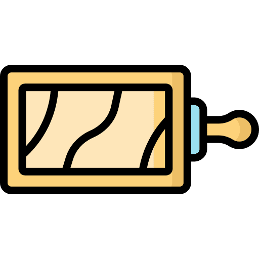 Cutting board knife cutlery eating icon