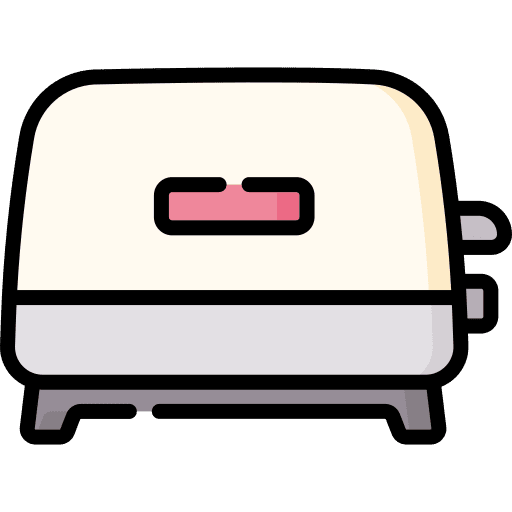 Toaster food and restaurant toaster electronics icon