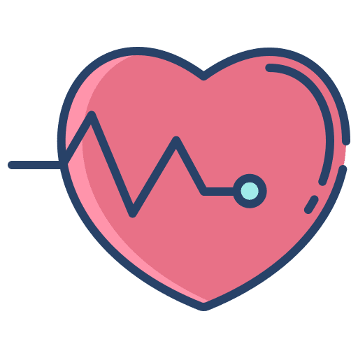 Healthy alive heartbeat health icon