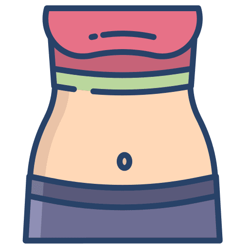 Slim healthcare and medical wellness weight reduction icon