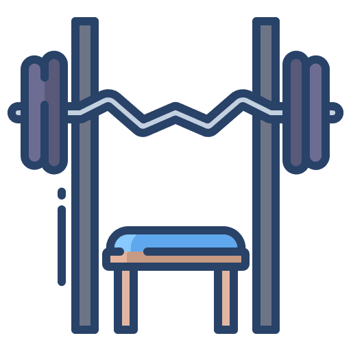Bench press workout bench press fitness icon
