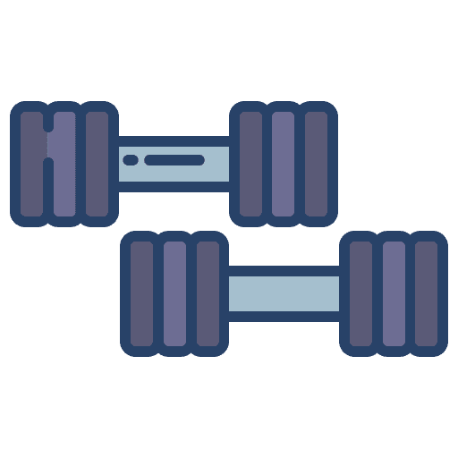 Dumbbell weight weights sports icon