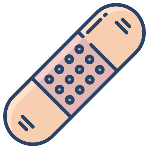 Bandage healthcare and medical healing injury icon