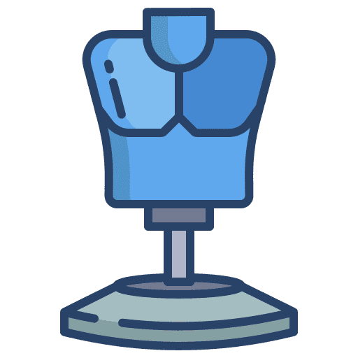 Mannequin sand bag punching sport icon