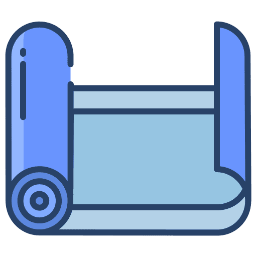 Mat mat wellness exercise icon