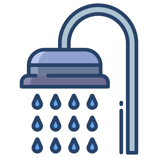 Shower cleaning bathroom water icon