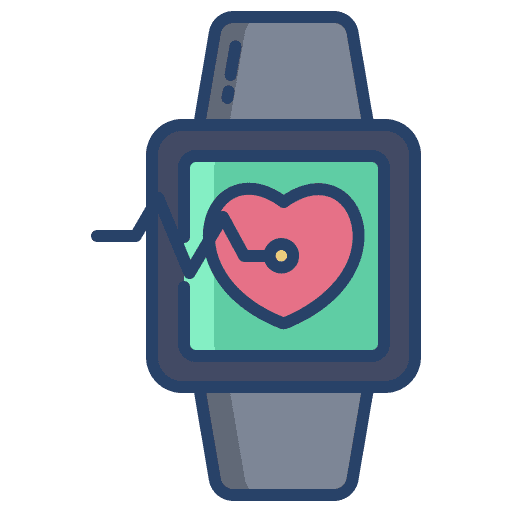 Smartwatch heart rate healthcare healthcare and medical icon