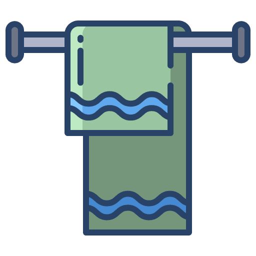 Towels fitness exercise cleaning icon