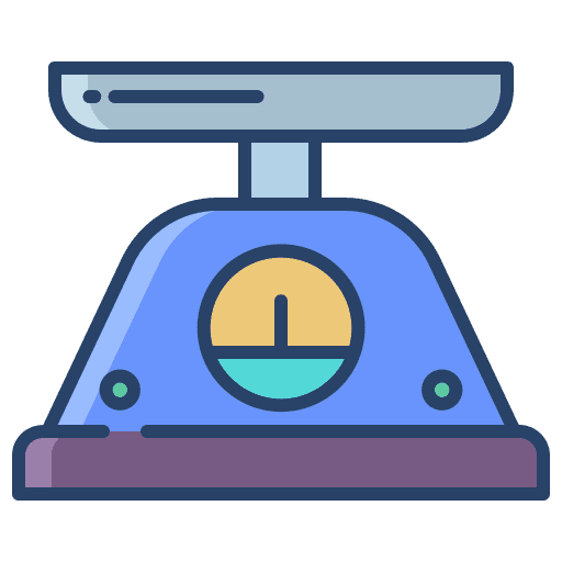 Weight weighing scale package miscellaneous icon