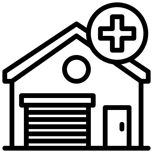 Add shipping and delivery delivery warehouse icon