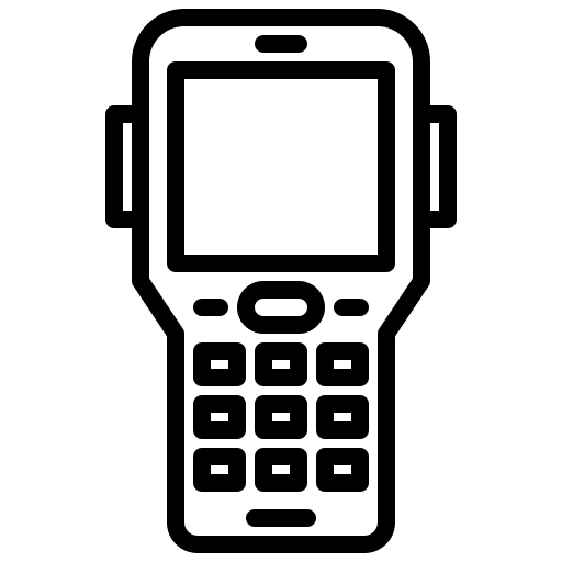 Scanner shipping and delivery electronics products icon