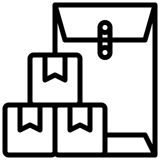 Document package shipping box icon