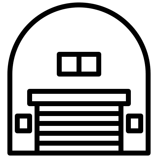 Warehouse warehouse building shipping and delivery icon