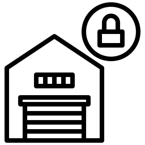 Lock warehouse industry lock icon