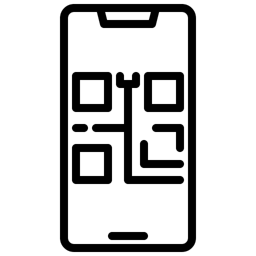 Qr code qr code mobile phone smartphone icon