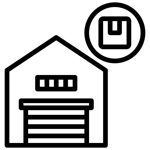 Warehouse delivery limited stock storage icon