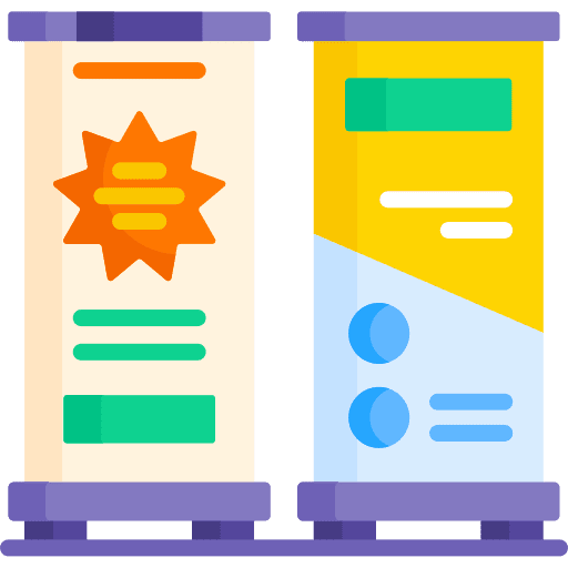 Banner ads signboard promotion icon