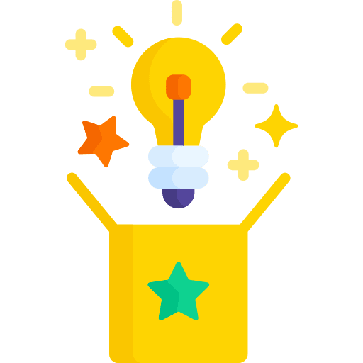 Creative idea think out of the box innovation creativity icon