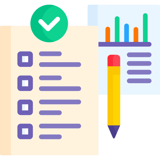 Survey survey marketing tick icon