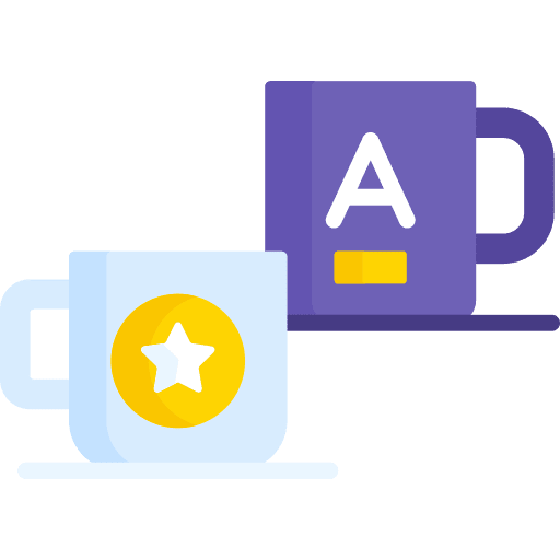 Mug ads merchandising advertising icon