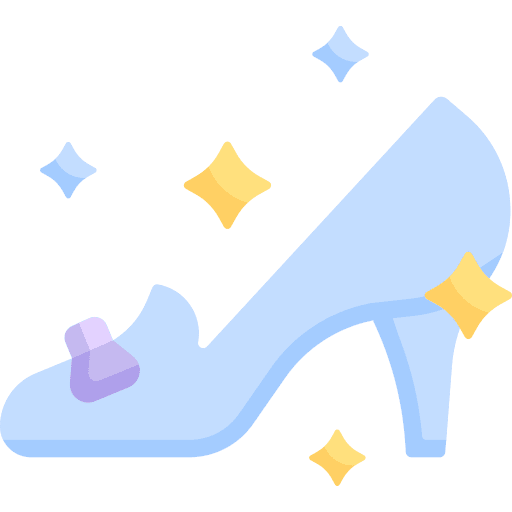 Cinderella shoe legend fantasy cinderella shoe icon