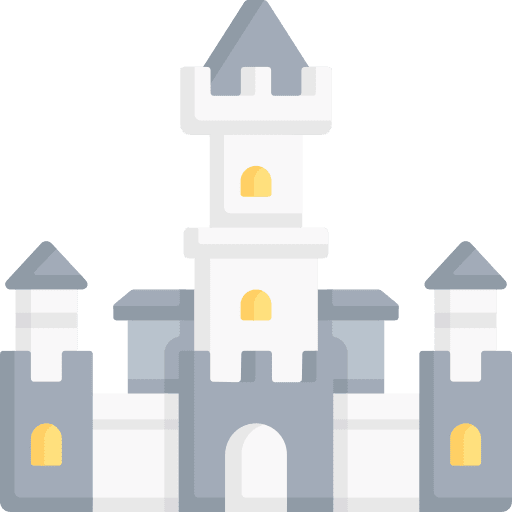 Castle medieval defense castle icon