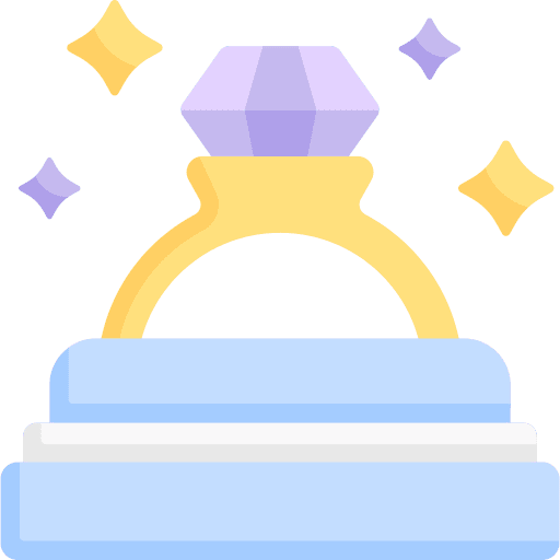 Diamond ring proposal fashion diamond icon