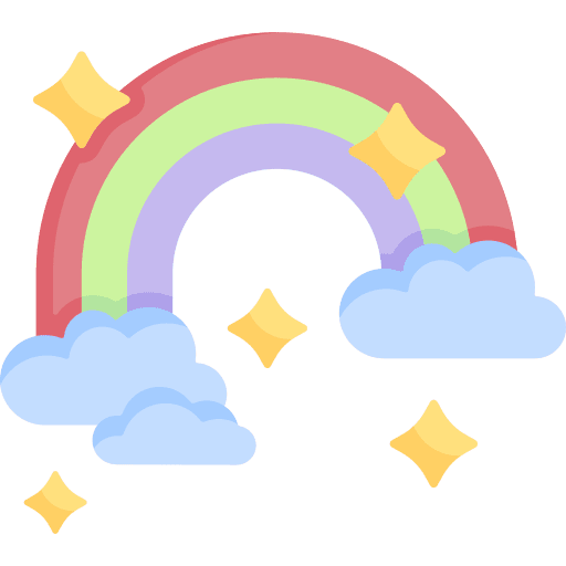 Rainbow climate meteorology weather icon