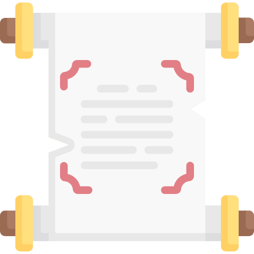 Scroll parchment education scroll icon