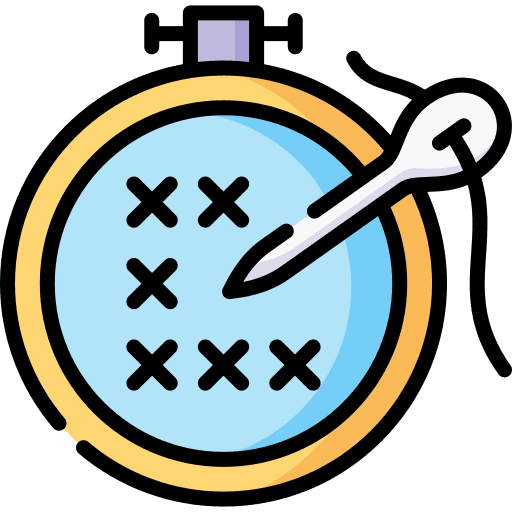 Cross stitch cross stitch hobbies and free time handcraft icon